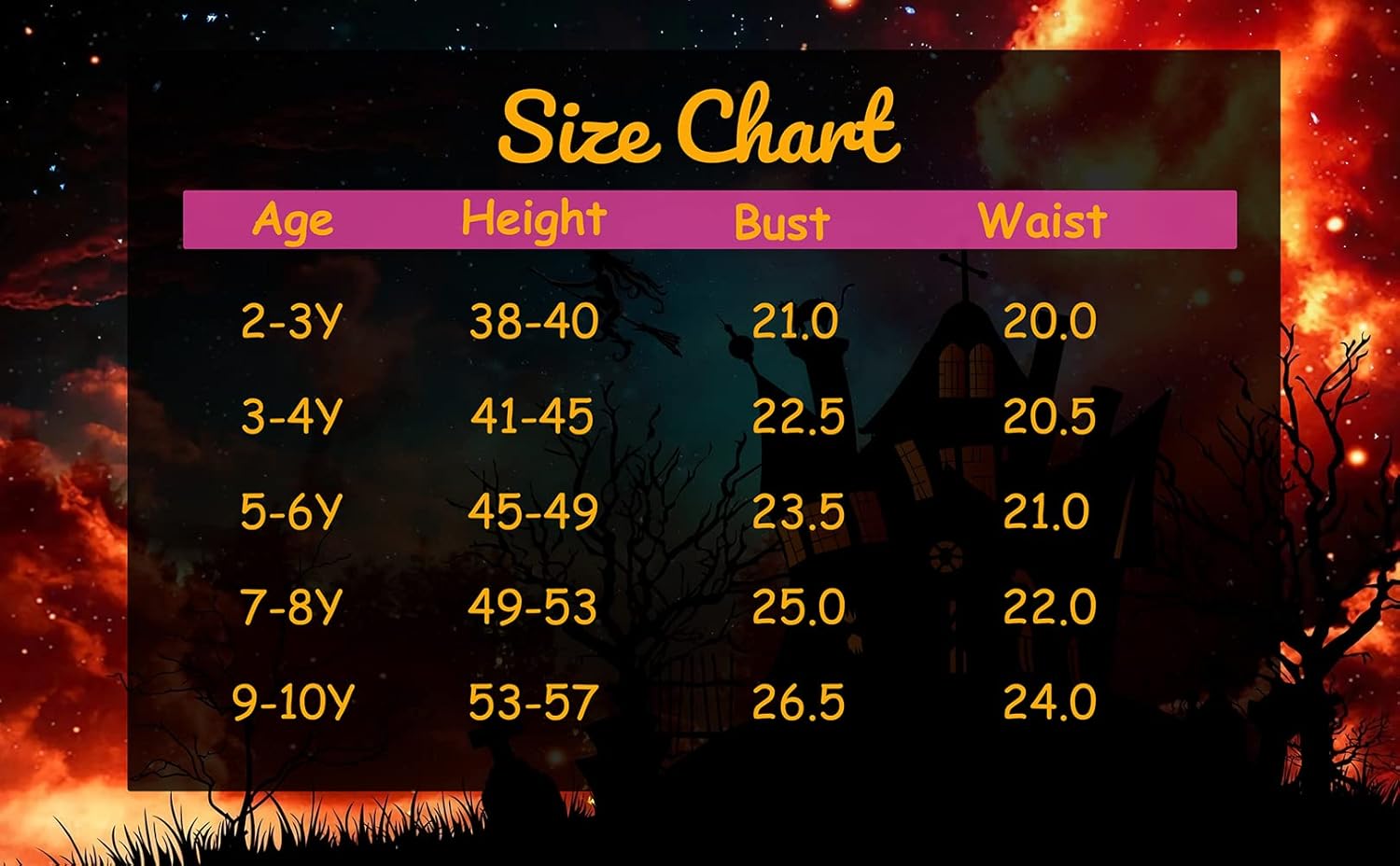 JIFRE Cute Children Halloween Orange Witch Costume for Girls, Toddler Infant Baby Halloween Costume Outfit Cosplay