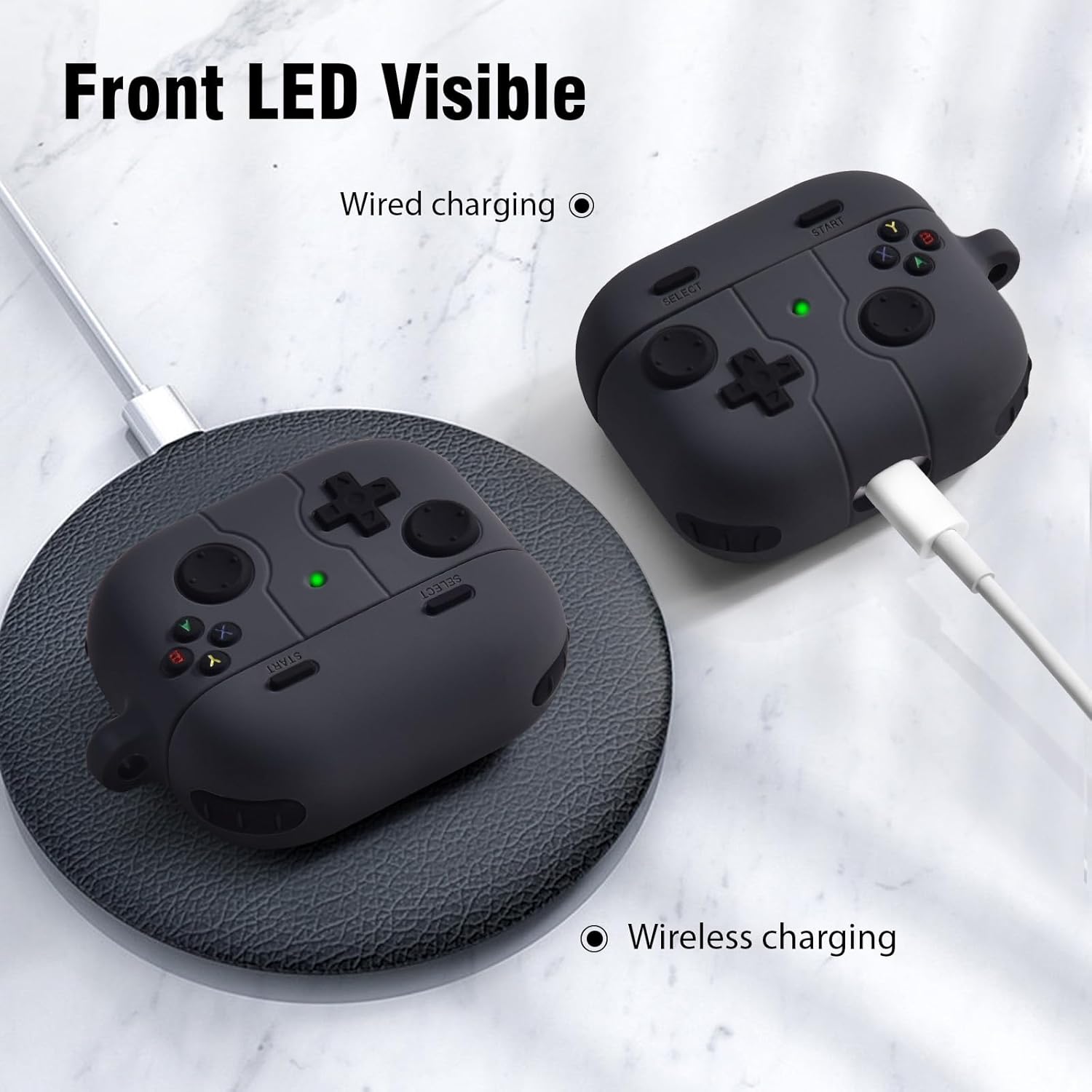 KOREDA Funda compatible con AirPods 3 2021 de 3 generación, funda de diseño de jugador de juegos para AirPod 3, divertida funda protectora de