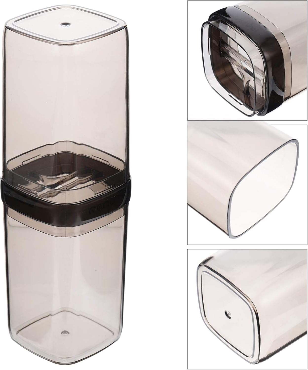 Pasta de dientes Taza de cepillo de dientes para Guardar Cepillo de dientes de viaje Contenedor de plástico Taza de cepillo de dientes portátil de