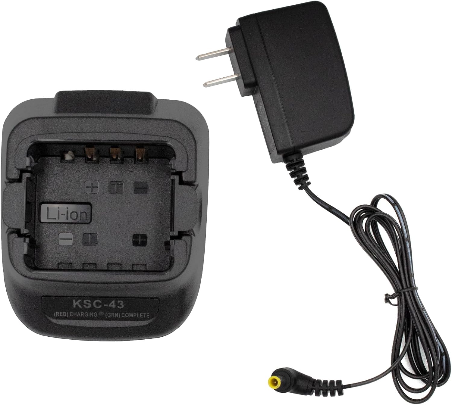 KNB-45L Cargador de batería para Kenwood compatible con batería de iones de litio NI-MH KSC-43 Cargador de batería de radio rápido para KNB-63L
