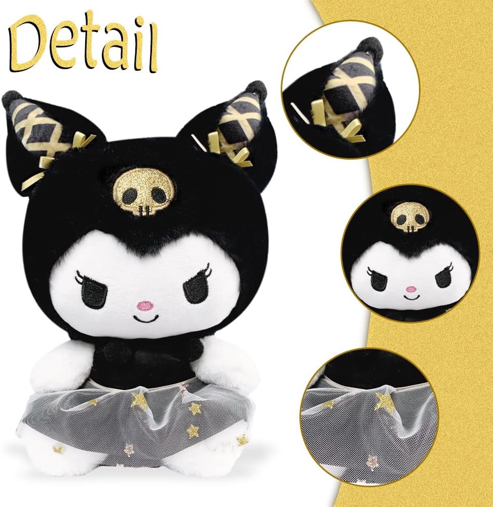 Kuromi – Lindo juguete de peluche de gatito, peluche de almohada, juguetes suaves de muñeca, juguete de animales de peluche, regalos de cumpleaños