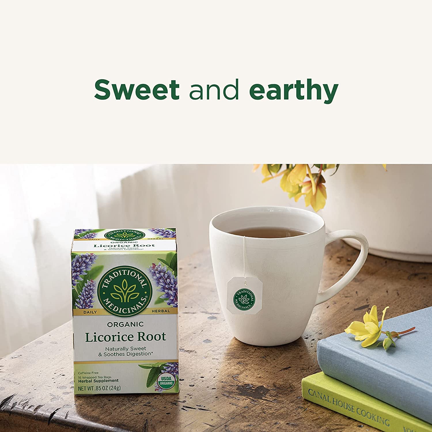 Traditional Medicinals – Té orgánico de raíz de regaliz (paquete de 6), 96 bolsas de té en total