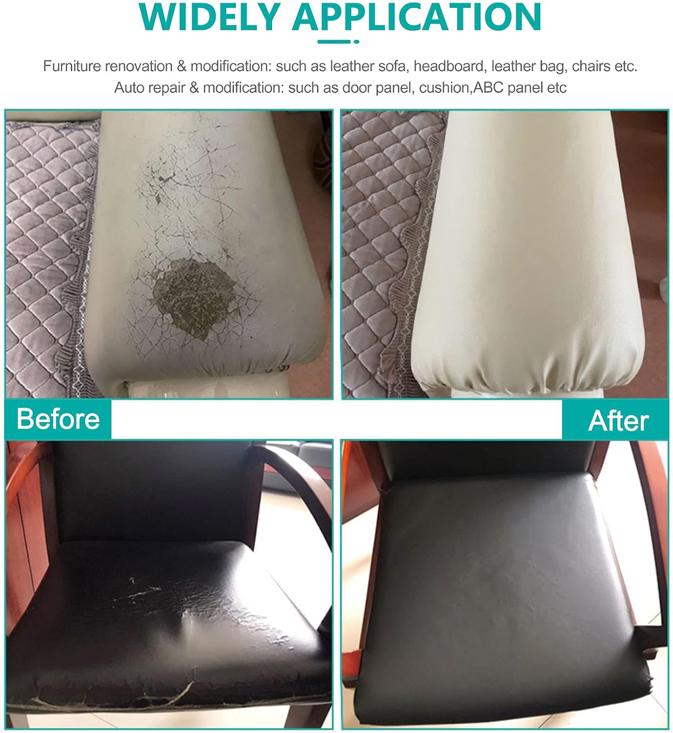 Material de tela sintética suave e impermeable, hojas de cuero sintético de vinilo marino, duraderas, repuesto renovadas para tapicería de