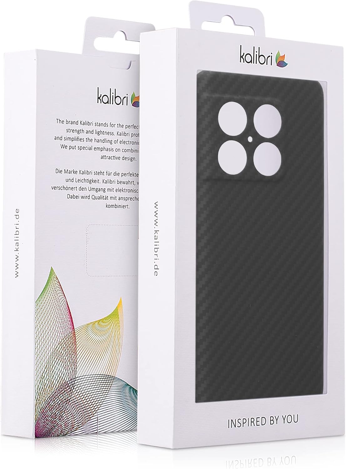 kalibri Funda de fibra de aramida compatible con OnePlus 10 Pro 5G, funda protectora súper delgada y fuerte, color negro mate