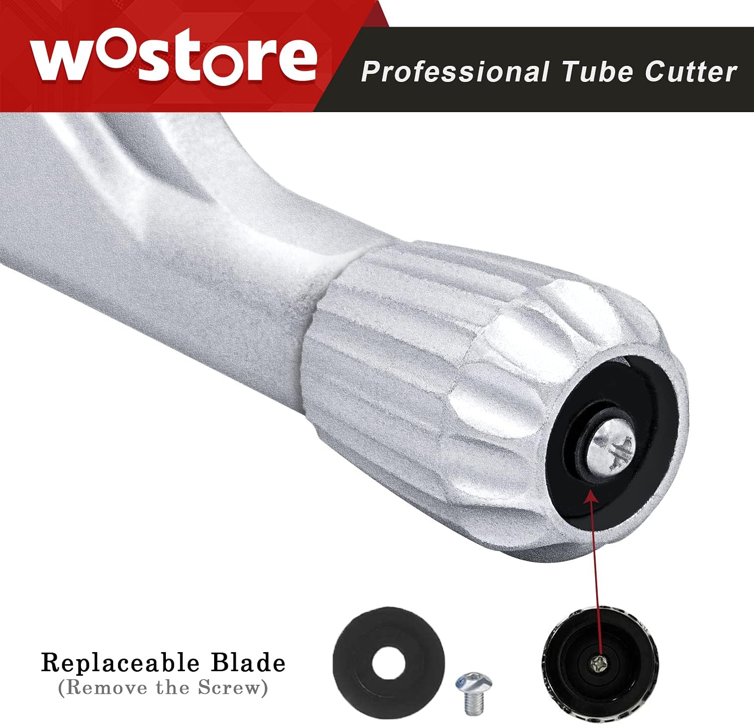 Cortador de tubos Tubo de aluminio PVC de cobre de tubo de 14 a 2-58 pulgadas con cuchilla reemplazable
