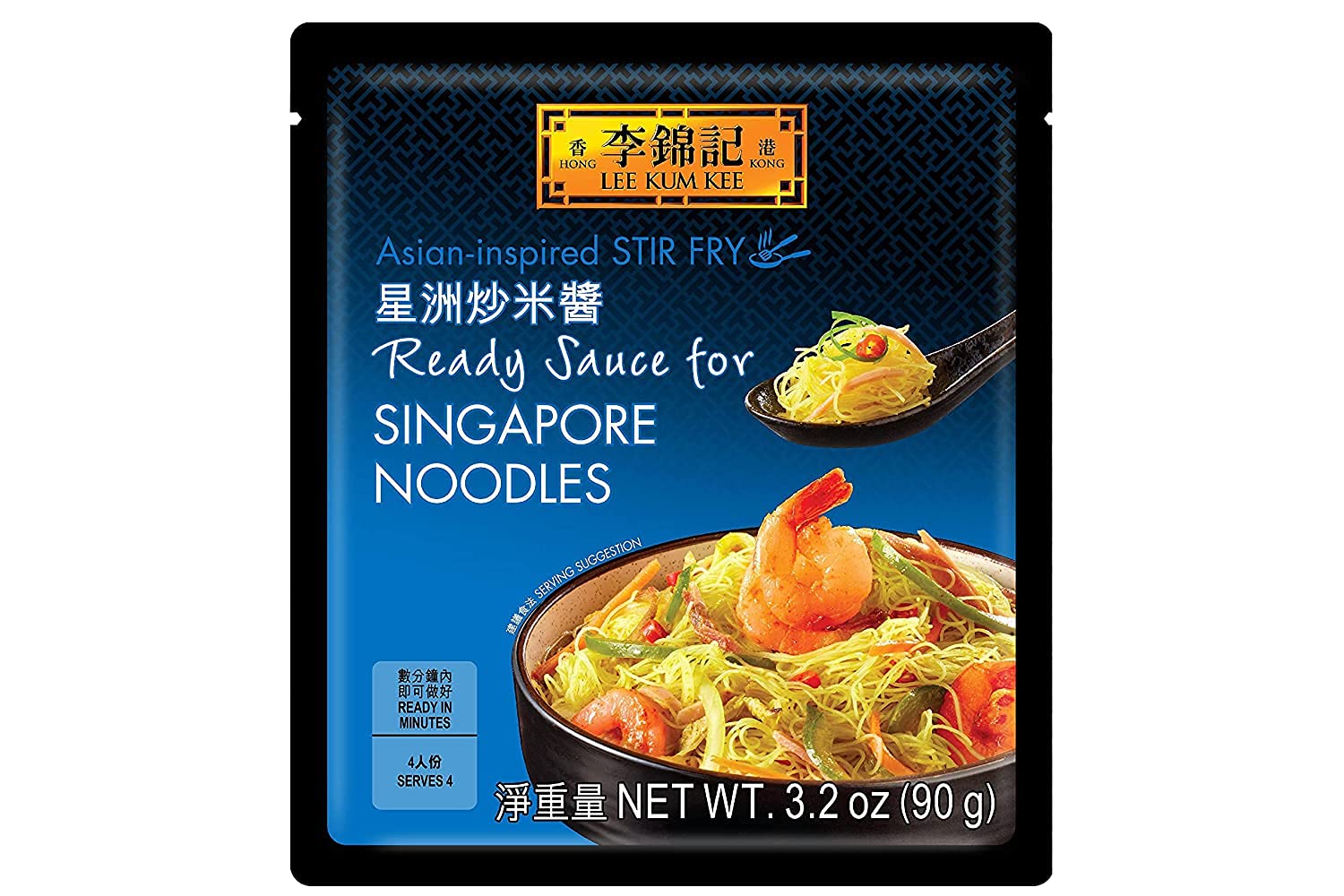 Lee Kum Kee Salsa preparada para fideos de Singapur 90gm