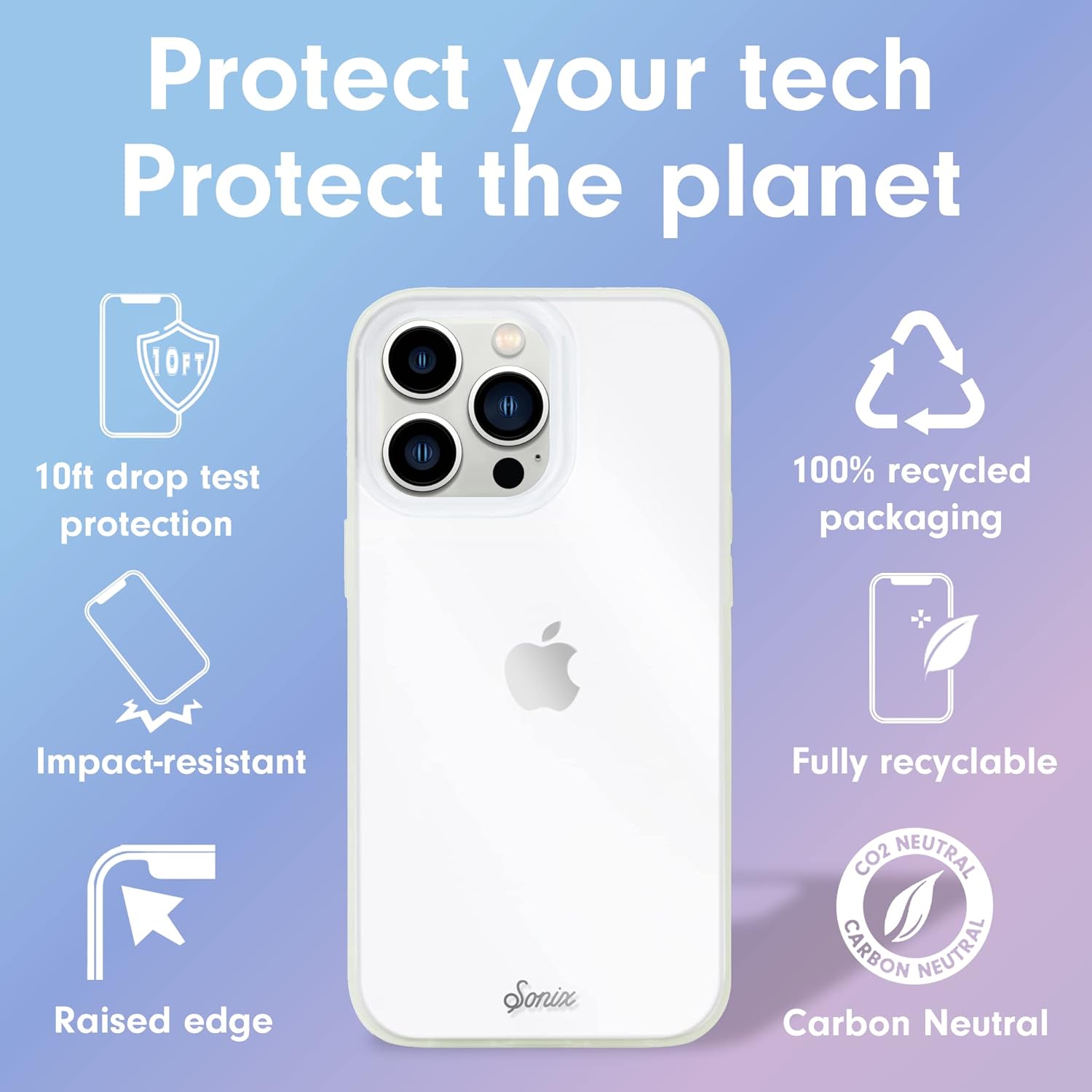 Sonix – Funda transparente para iPhone 13 Pro Max probada en caídas de 10pies, Funda protectora transparente para Apple iPhone 13Pro Max
