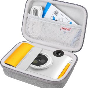 BOVKE Estuche de transporte para máquina etiquetadora MARKLIFE P11, mini impresora térmica compacta portátil, bolsillo de malla adicional para BOVKE Estuche de transporte para máquina etiquetadora MARKLIFE P11, mini impresora térmica compacta portátil, bolsillo de malla adicional para