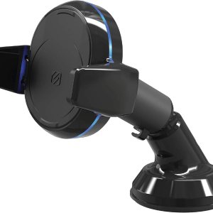 Scosche MGQWDDP-XTET MagicGrip Wireless Charging Double Pivot Windshield Dashboard Phone Mount for Car with Suction Cup, Black Scosche MGQWDDP-XTET MagicGrip Wireless Charging Double Pivot Windshield Dashboard Phone Mount for Car with Suction Cup, Black