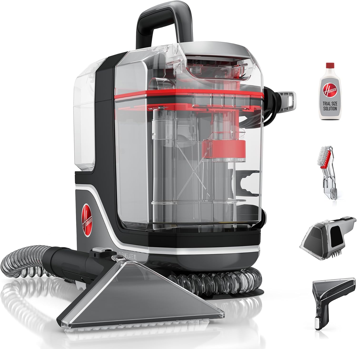 Hoover CleanSlate XL FH15000V, máquina limpiadora de alfombras y tapicería, con herramientas especializadas, removedor permanente de manchas, coche