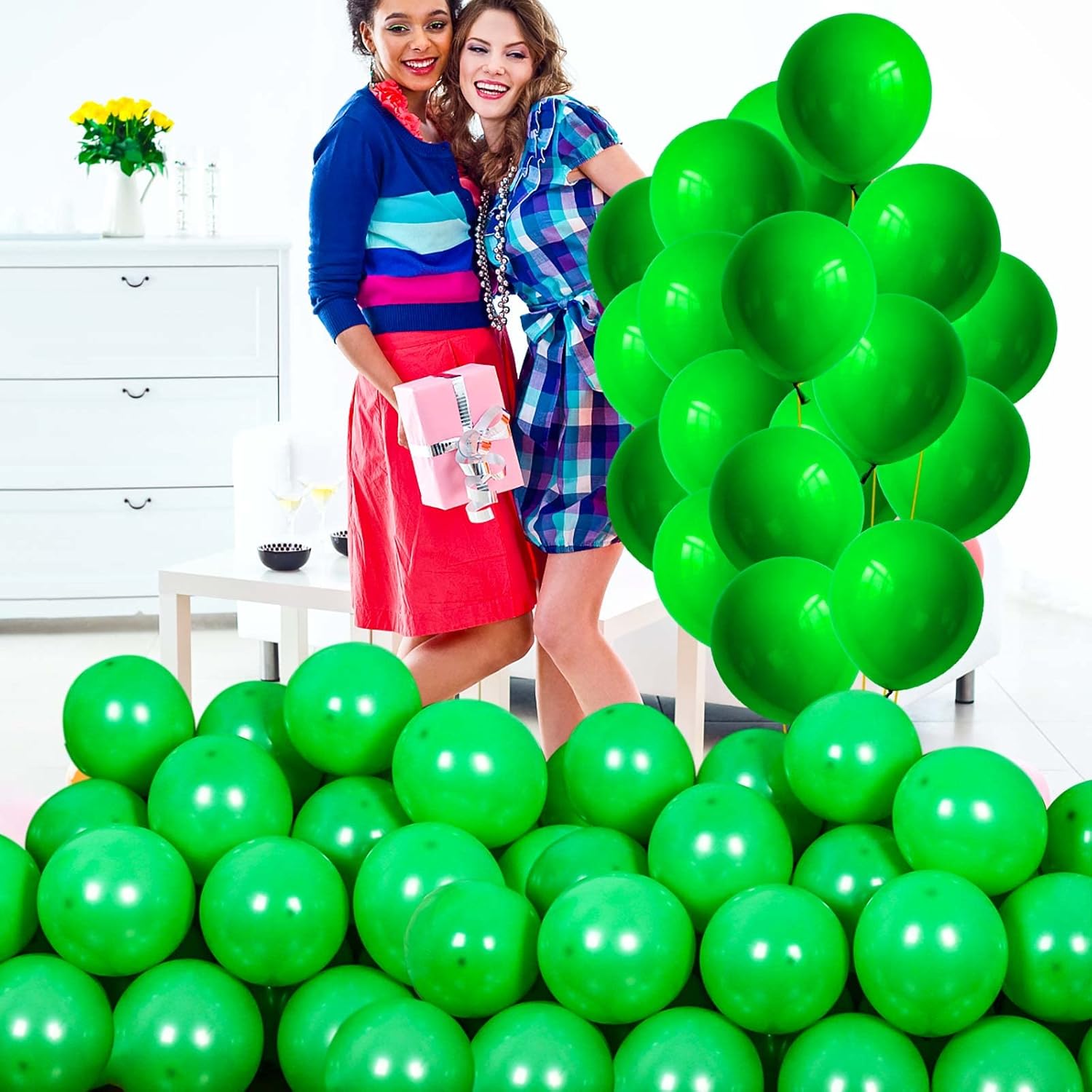 50 globos verdes para baby shower, boda, despedida de soltera, decoración de fiesta de cumpleaños