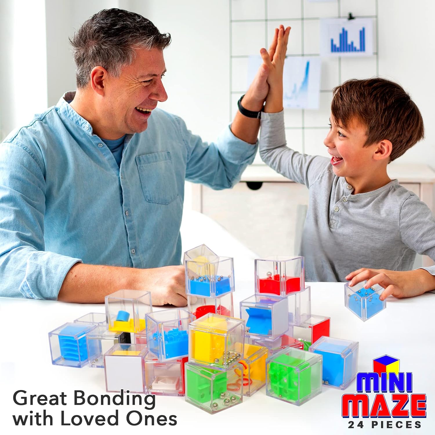 Rompecabezas de rompecabezas para adultos y niños, paquete de 24  Mini juegos cerebrales para niños de 4 a 8 a 12 años  Mini rompecabezas de cuentas