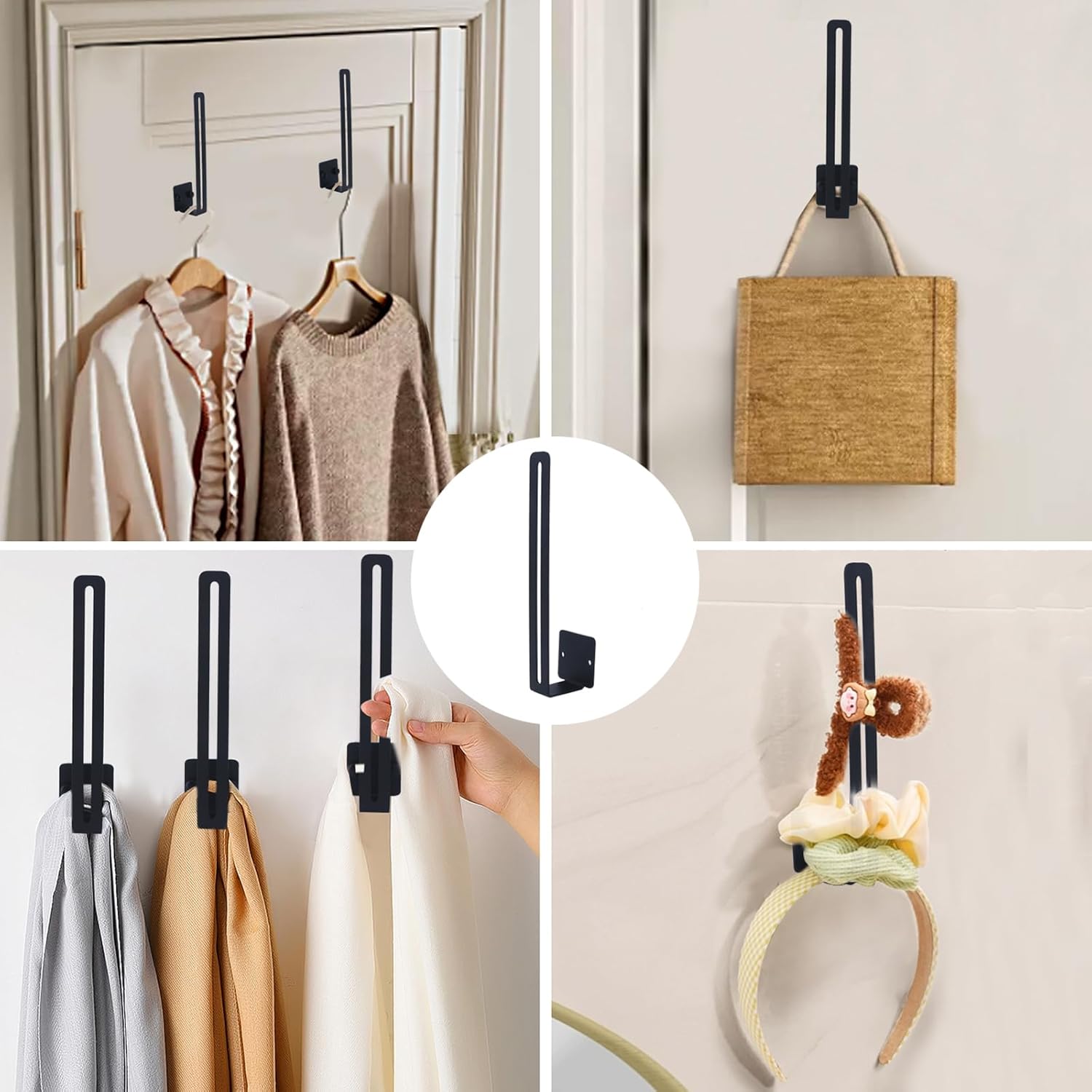 SYXUPUMI Paquete de 2 estantes para sombreros para pared de gorras de béisbol, organizador adhesivo para gorras de béisbol, soporte para sombreros