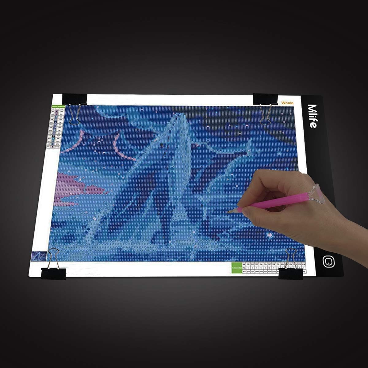 Almohadilla de luz LED B4  Caja de luz de arte de diamante mejorada, tablero de luz de seguimiento regulable, boceto, animación, caja de luz de