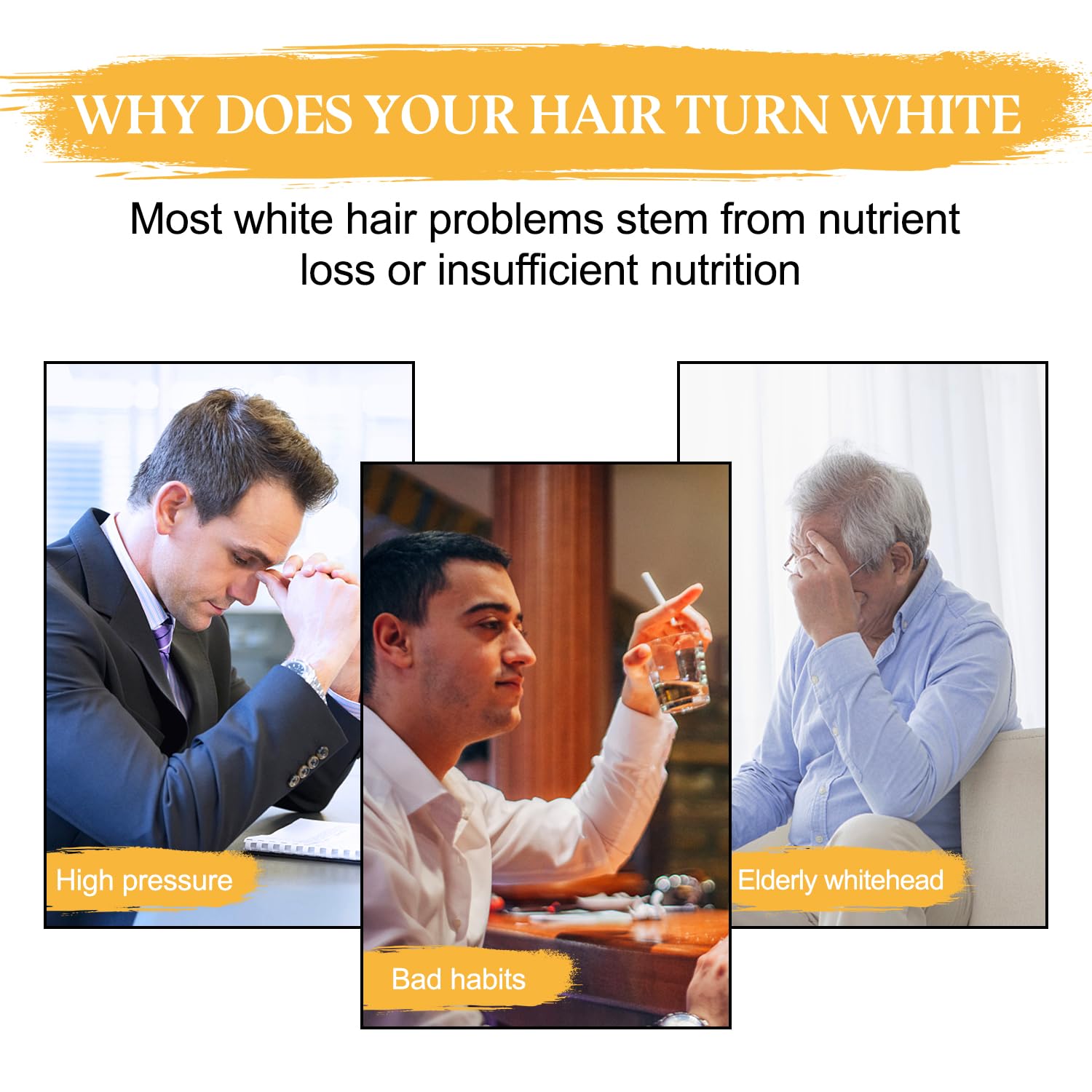 Jabón de champú para cobertura de cabello gris, 3 piezas, jabón para cabello negro natural, barra inversa de cabello gris y blanco, jabón de