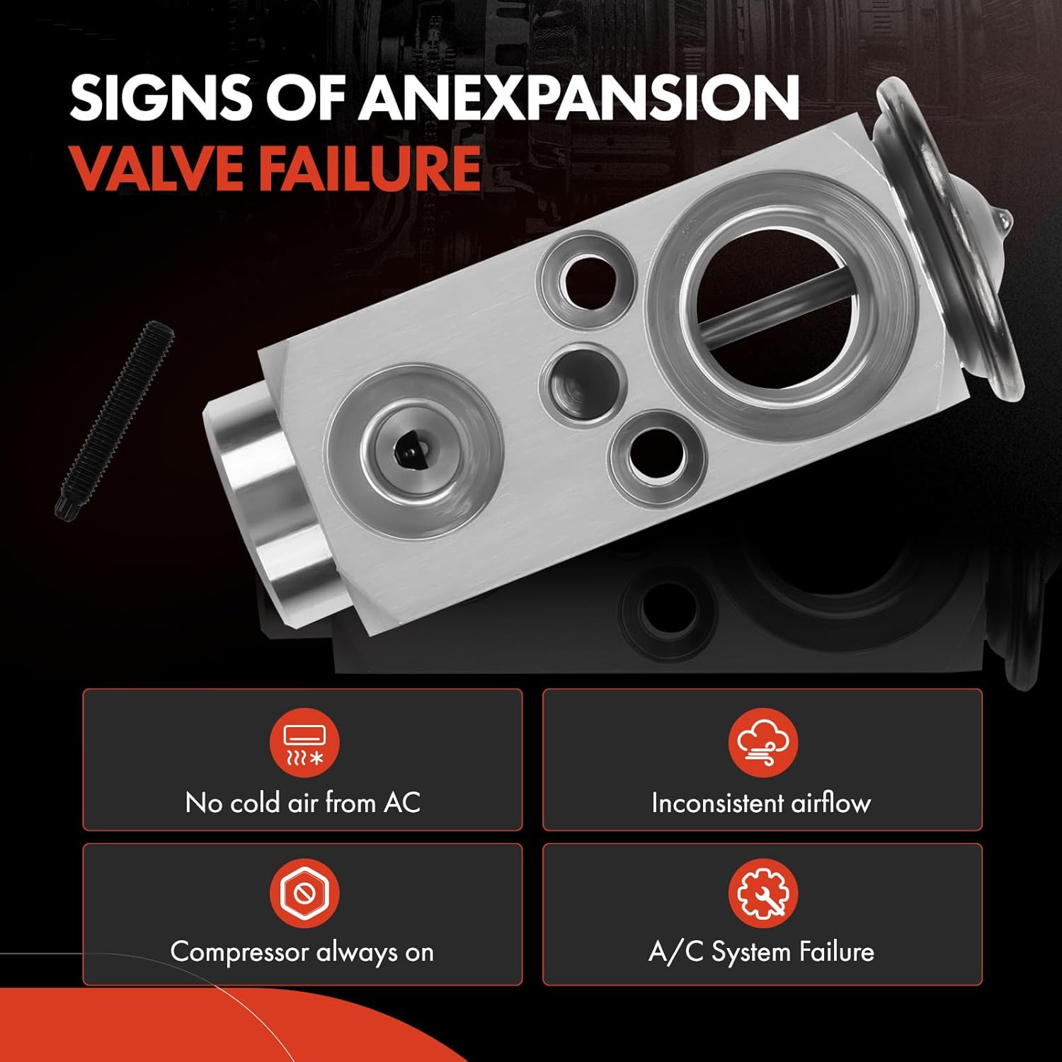 A-Premium Válvula de expansión AC compatible con Saab 9-3 2.0L 2.8L 2003-2011, 9-3X 2.0L 2010-2011