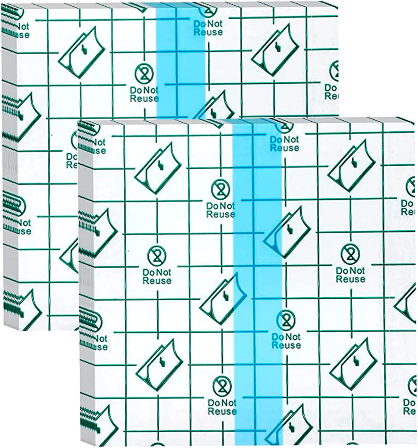 100 vendajes impermeables transparentes para vendaje de película transparente, protector de curación de segunda piel, vendajes adhesivos