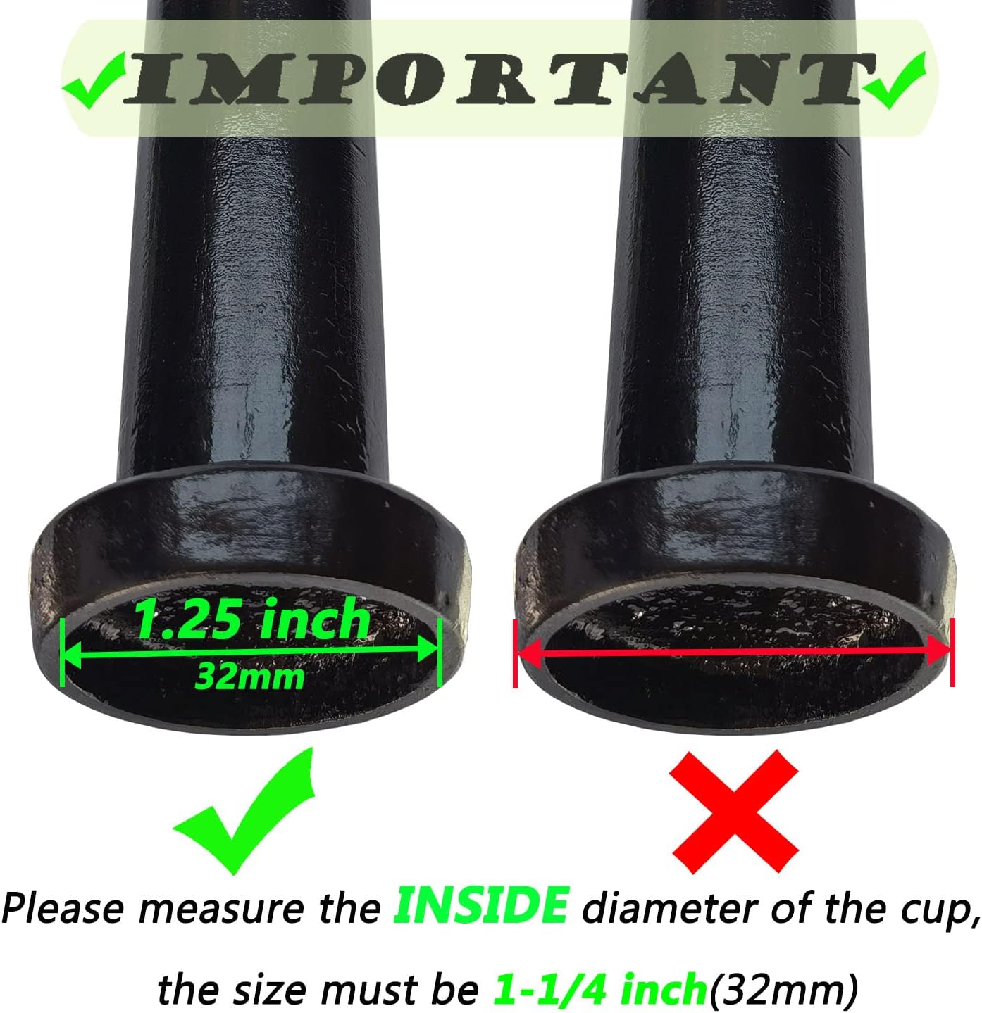 Paquete de 24 protectores de suelo de hierro forjado de 1.25 pulgadas para muebles de patio, patas de silla al aire libre, transparentes..
