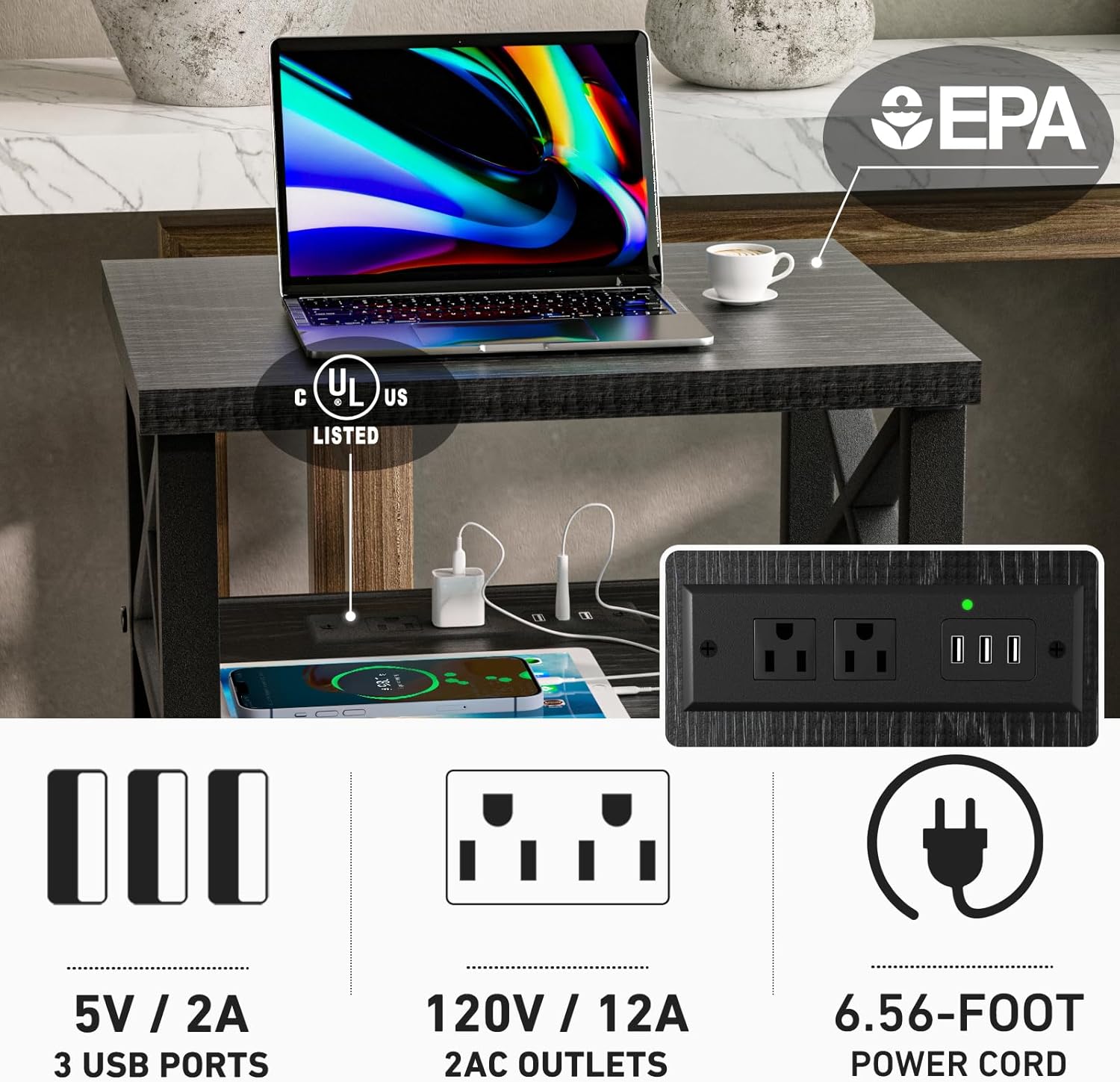 Mesita de noche de ratán con cerradura, mesa auxiliar con puerta y estante abierto, moderna mesita de noche de madera para dormitorio, sala de