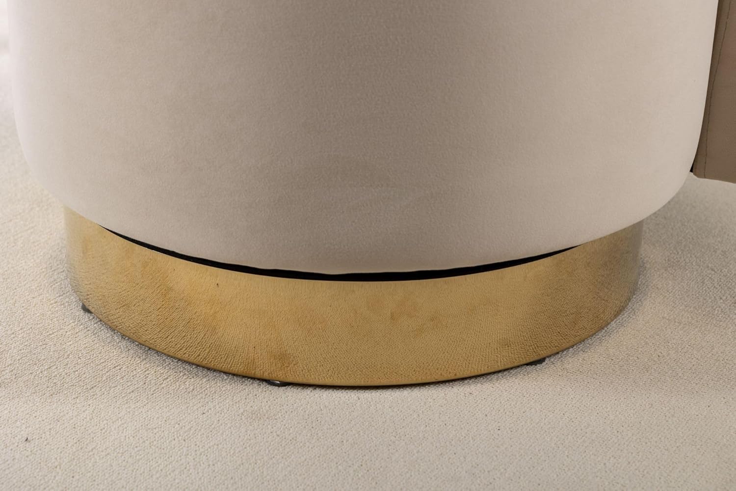 IANIYA Silla giratoria de barril de acento cómodas sillas de sala de estar y sillas decorativas para sala de estar (acolchado, beige)
