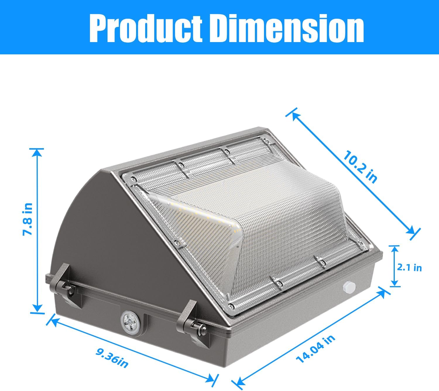 Paquete de luz LED de pared de 150 W con fotocélulas del atardecer al amanecer, 18000 lm, 5000 K luz diurna comercial, luz exterior LED, reemplazo