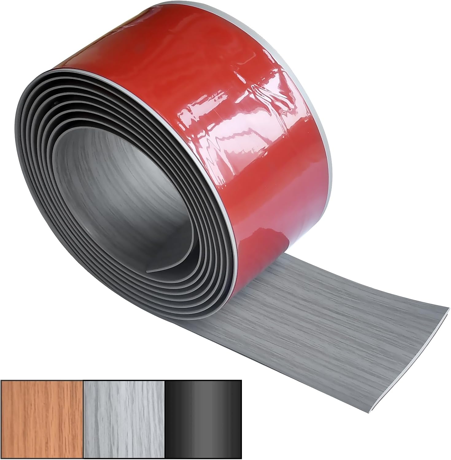Tira de transición de piso y autoadhesivo para piso de vinilo para bordes de piso, laminado para cubrir huecos de piso
