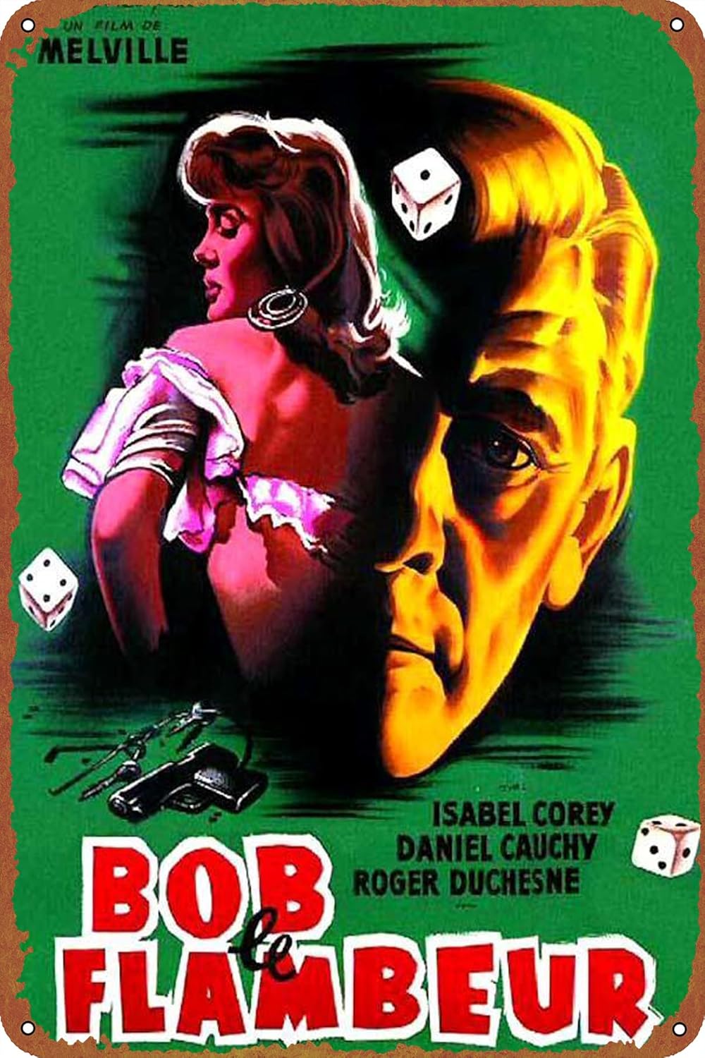 Póster de Bob the Gambler con logotipo de metal estilo cafetería, bar, garaje, jardín, puerta, decoración de pared, 8 x 12 pulgadas