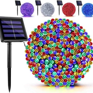 Guirnalda de luces solares extralargas para exteriores, 39 pies, 100 luces solares LED para exteriores, alambre impermeable, 8 modos, luces solares Guirnalda de luces solares extralargas para exteriores, 39 pies, 100 luces solares LED para exteriores, alambre impermeable, 8 modos, luces solares