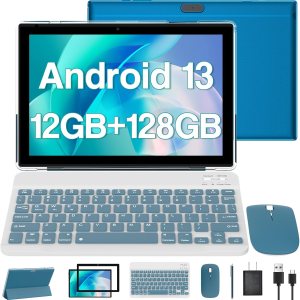 Tablet Android 13 de 10 pulgadas, 2024 más reciente 12 GB de RAM+128 GB ROM1 TB tabletas expandibles PC, tabletas 2 en 1 con teclado, pantalla HD de Tablet Android 13 de 10 pulgadas, 2024 más reciente 12 GB de RAM+128 GB ROM1 TB tabletas expandibles PC, tabletas 2 en 1 con teclado, pantalla HD de