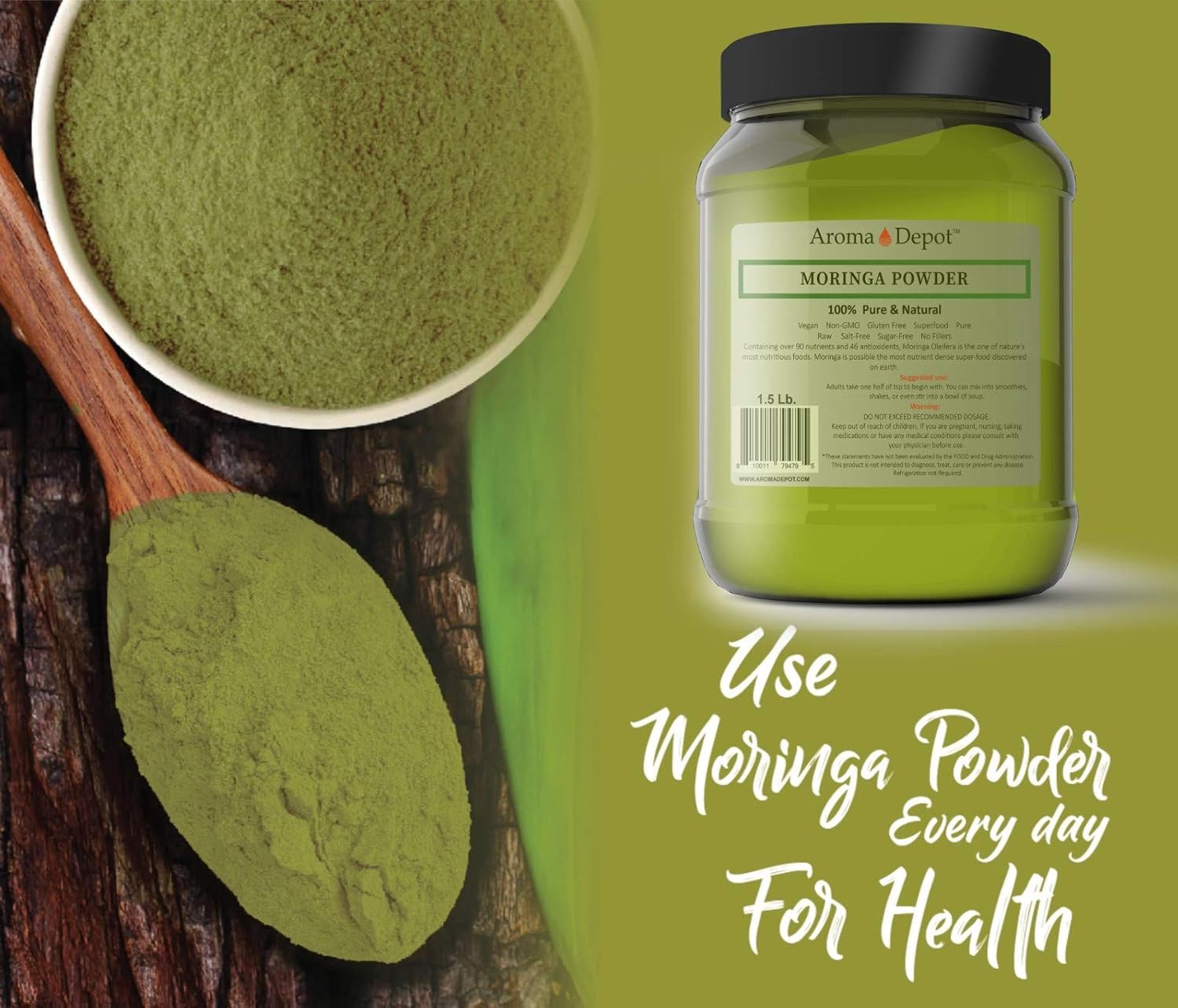 Polvo de moringa de 5 libras. Raíz (Zingiber officinale Roscoe) – Keto natural crudo, vegano, rico en vitamina C – Recomendado para usar en