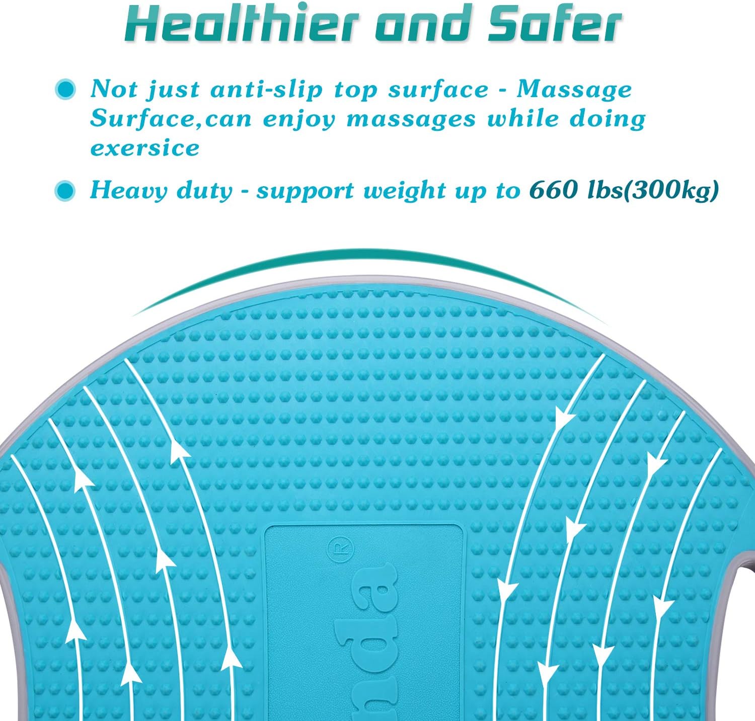 NALANDA Tabla de equilibrio oscilante, entrenador básico para entrenamiento de equilibrio y ejercicio, material saludable antideslizante TPE Bump