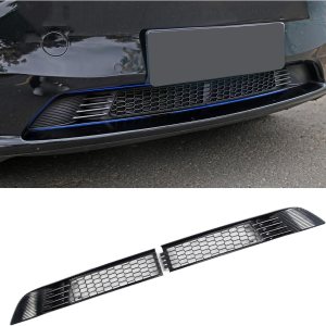 Malla de parrilla frontal para Tes la 2020 2021 2022 Modelo Y, rejilla de inserción de red de entrada de aire cubierta de rejilla (negro) Malla de parrilla frontal para Tes la 2020 2021 2022 Modelo Y, rejilla de inserción de red de entrada de aire cubierta de rejilla (negro)