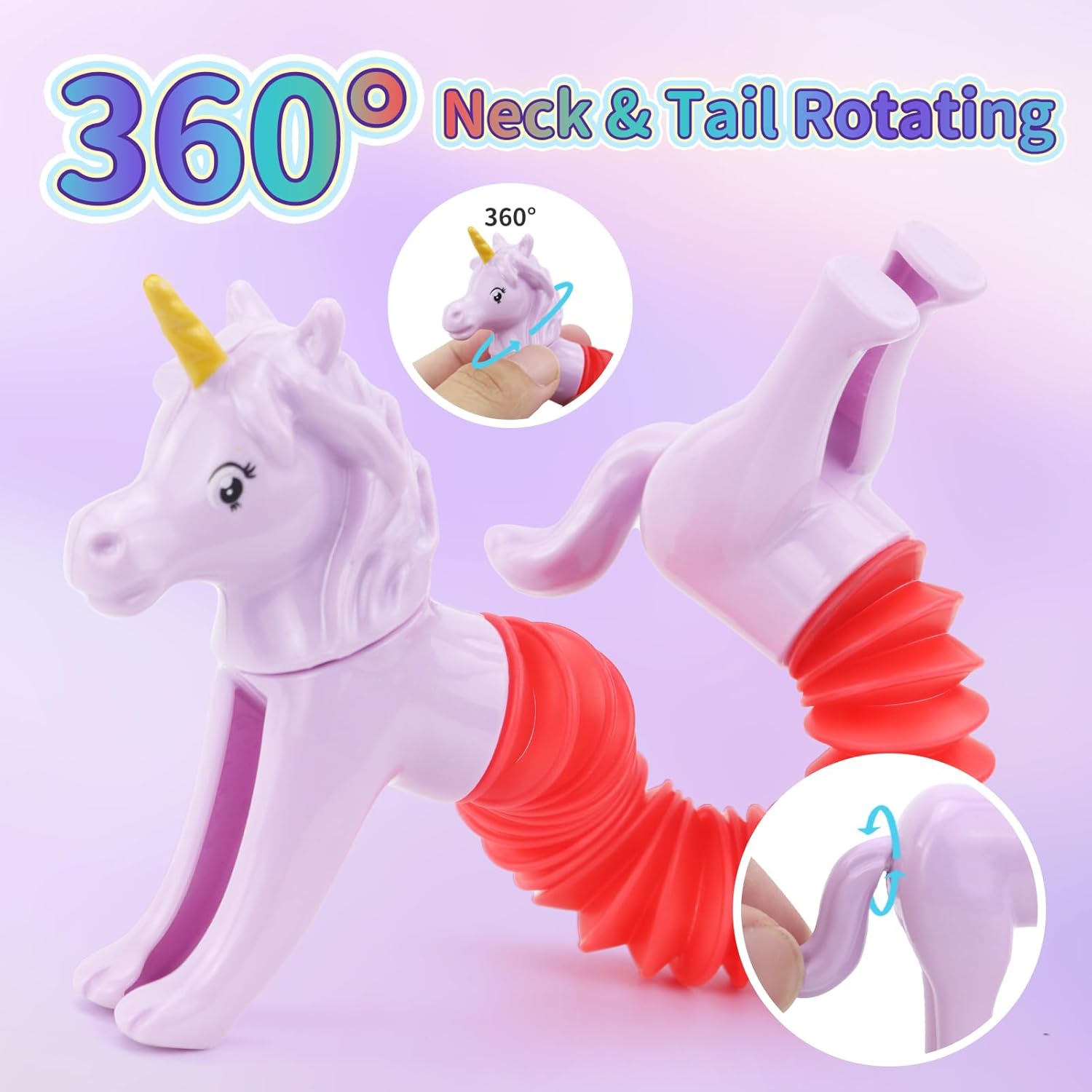 Tubos de animales Fidget Toys, rellenos de cesta de Pascua para niños pequeños, paquete de 10 tubos sensoriales para niños pequeños, juguetes para