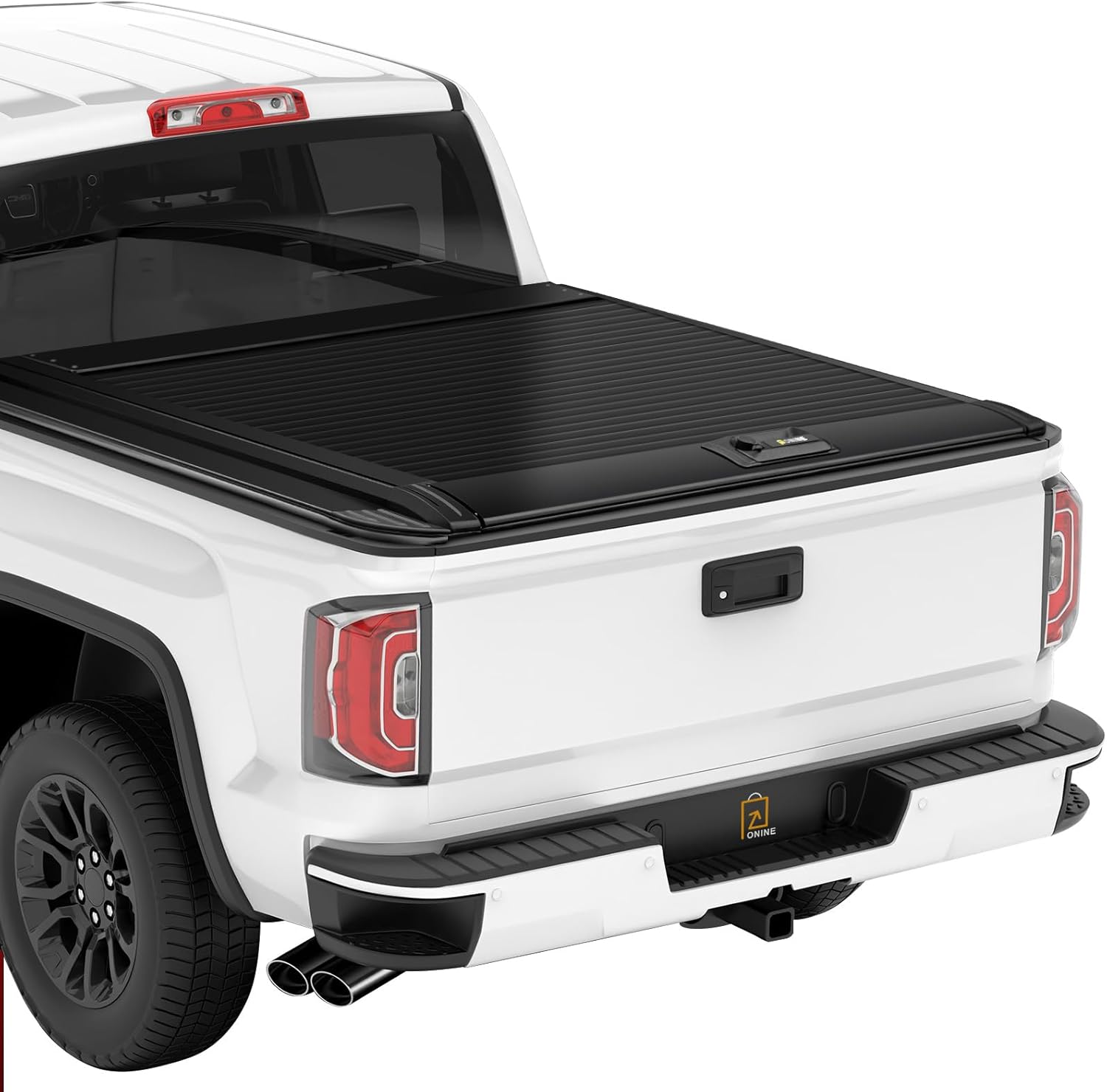 ONINE Cubierta rígida retráctil Tonneau de ajuste personalizado Dodge Ram 1500 2019-2024 con caja de 5.7 pies (67 pulgadas), no es compatible con