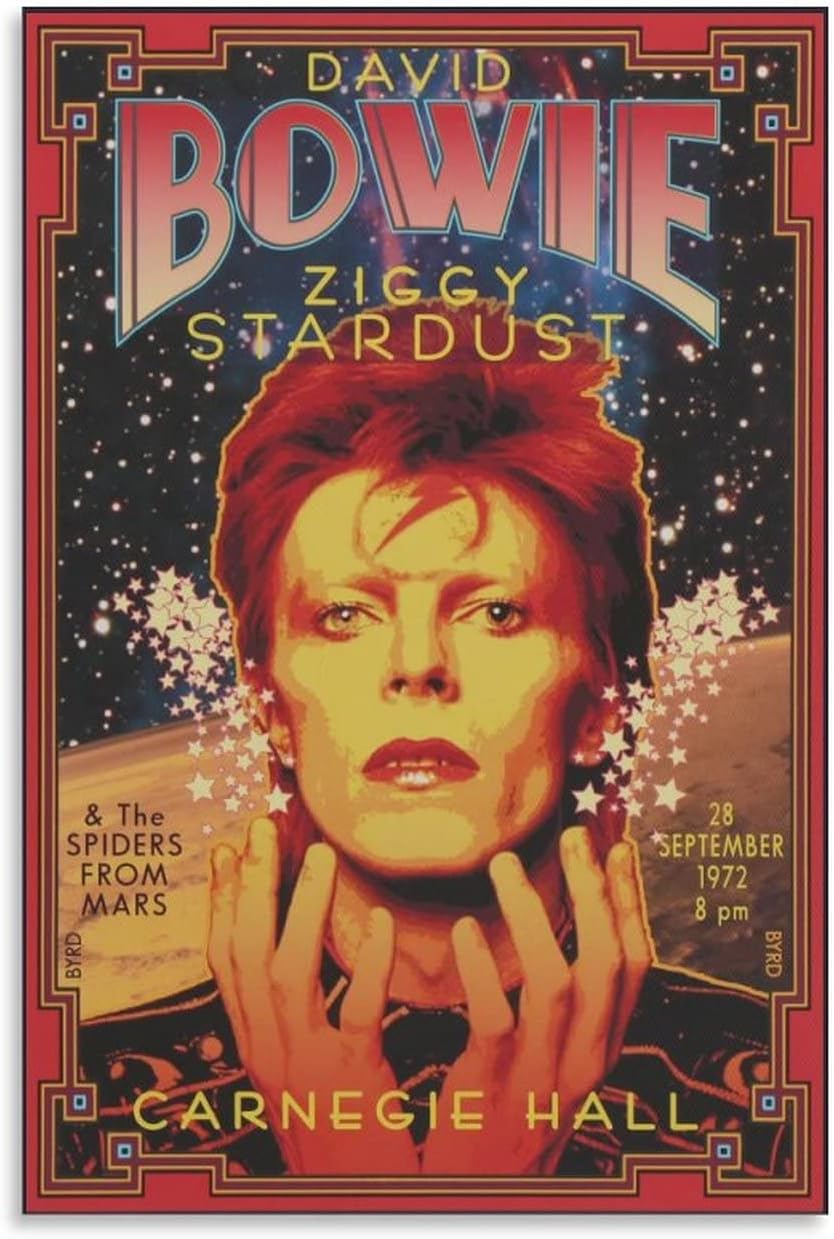 Póster de David The Spider from Mars 1972 Bowie – Póster de pared para decoración de pared, decoración de habitación, decoración de dormitorio,