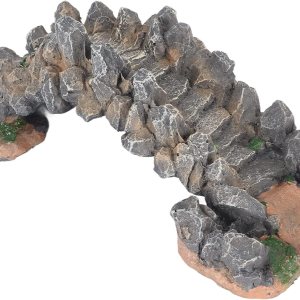 Puente de arco de resina para acuarios hermosa decoración para peceras y seguro para peces Puente de arco de resina para acuarios hermosa decoración para peceras y seguro para peces