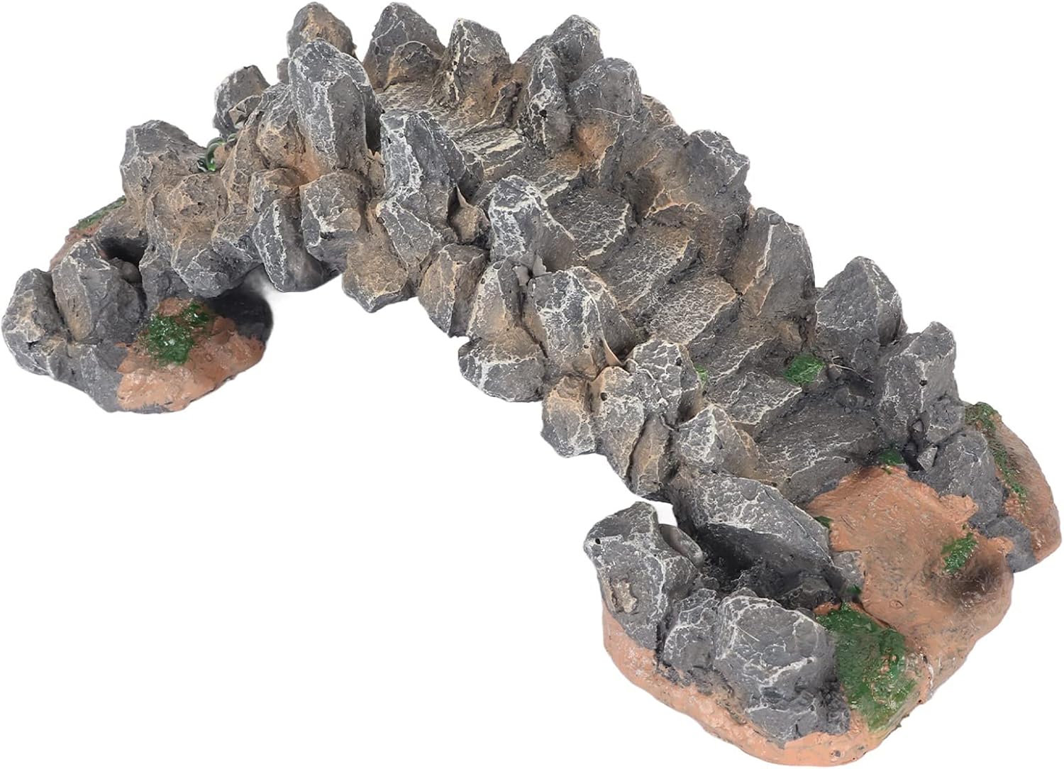 Puente de arco de resina para acuarios hermosa decoración para peceras y seguro para peces