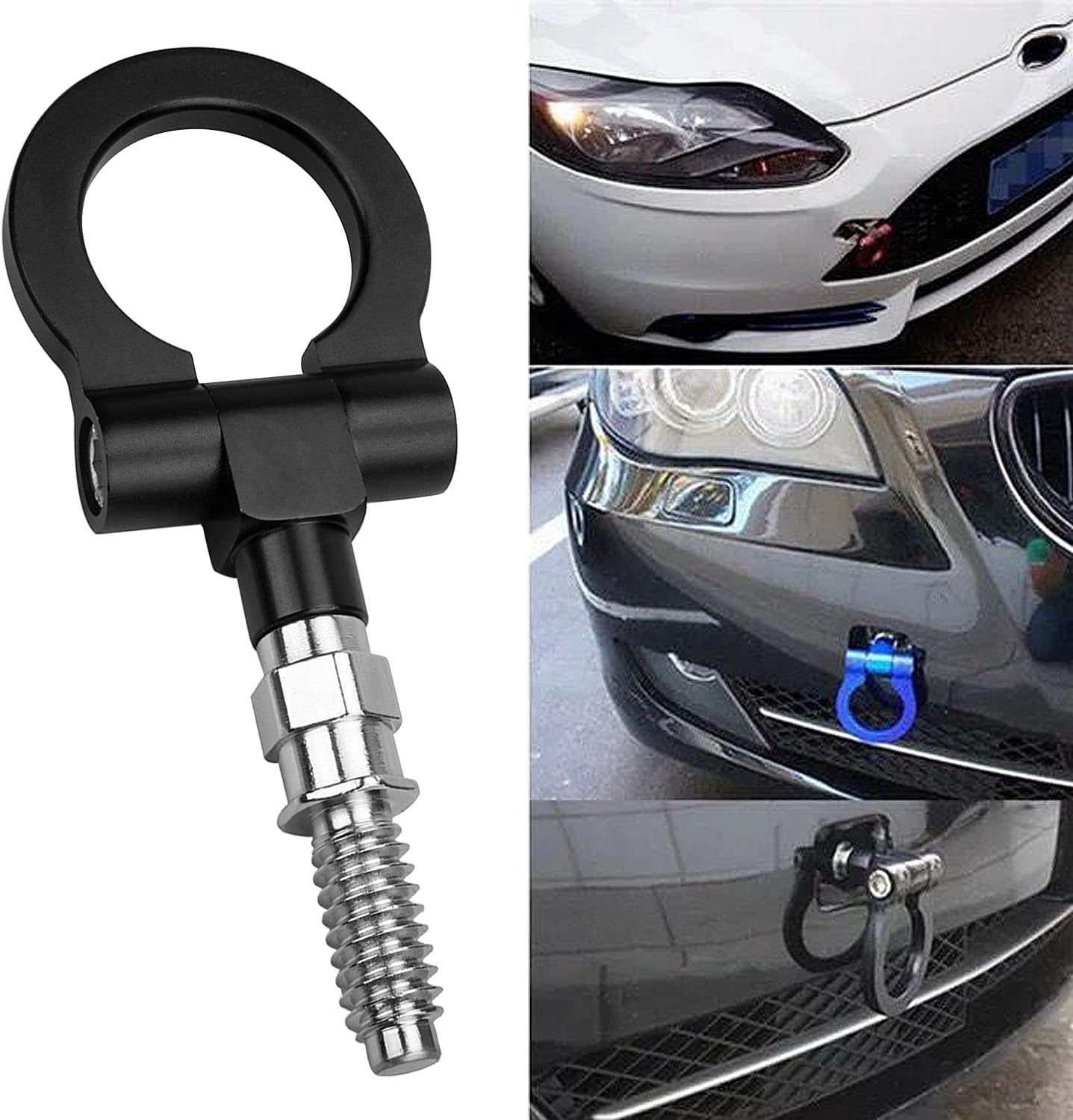 payanwin Gancho universal de remolque de remolque de carreras para B-mw 1 3 5 Series E39 E70 E71 E81 E82 E88 E90 E91 E92 E93, auto aluminio remolque