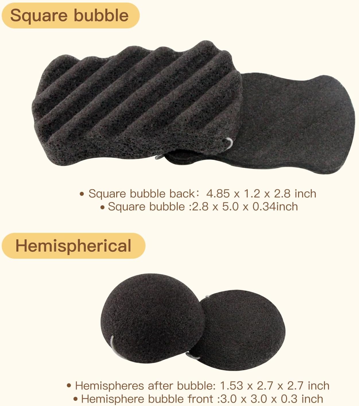 Spunspon Konjac – Juego de esponjas faciales orgánicas exfoliantes, exfoliantes faciales suaves diarios, cuidado de la piel, esponja de limpieza