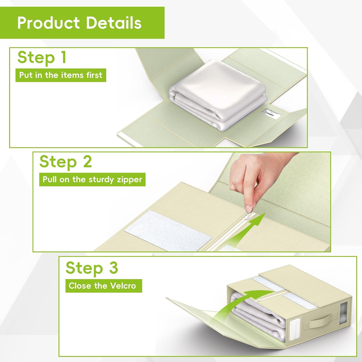 SheetCube – Juego de sábanas organizador de 4 unidades (tamaño Queen o King) con caja de almacenamiento plegable, organizador de ropa de cama para