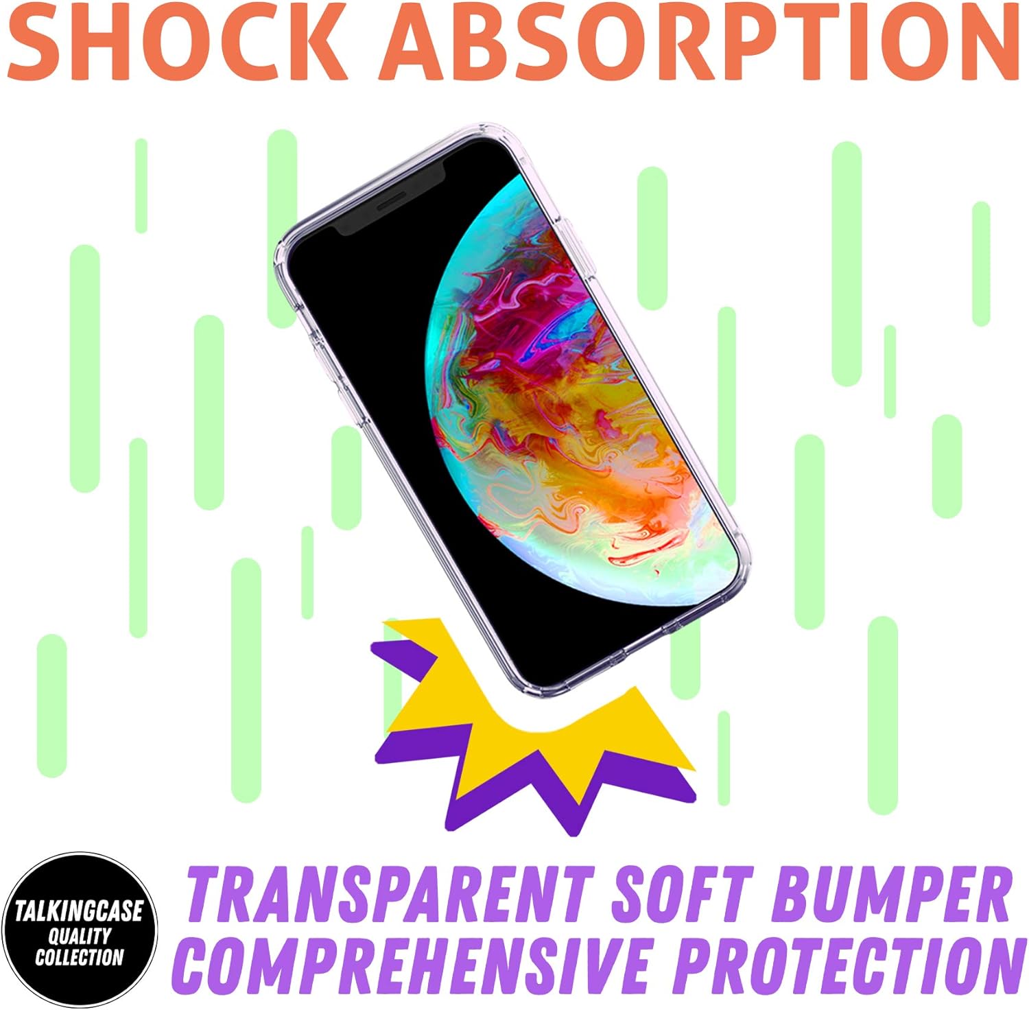 Slim Phone Case Compatible for Samsung A14 5G (2023), Slim Thin Gel TPU Cover, I Speak Sarcasm Print, Light Weight, Flexible, Soft, Printed in USA