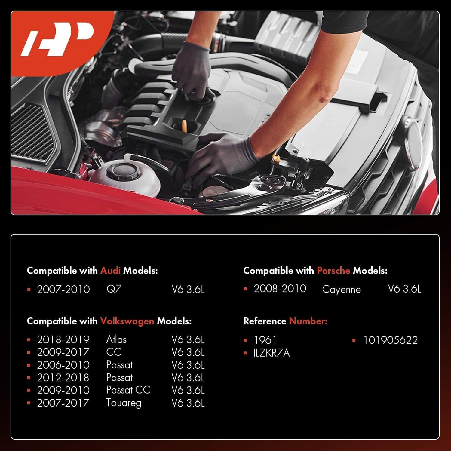 A-Premium Bujías iridio Platinum compatibles con Volkswagen Passat 2006-2018, Atlas 2018-2019, Touareg 2007-2017 y Audi Q7 2007-2010 y Porsche