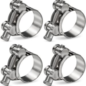 Paquete de 4 abrazaderas de manguera con perno en T de 0.78 a 0.86 pulgadas, abrazaderas de tubo intercooler de acero inoxidable 304, abrazaderas de Paquete de 4 abrazaderas de manguera con perno en T de 0.78 a 0.86 pulgadas, abrazaderas de tubo intercooler de acero inoxidable 304, abrazaderas de