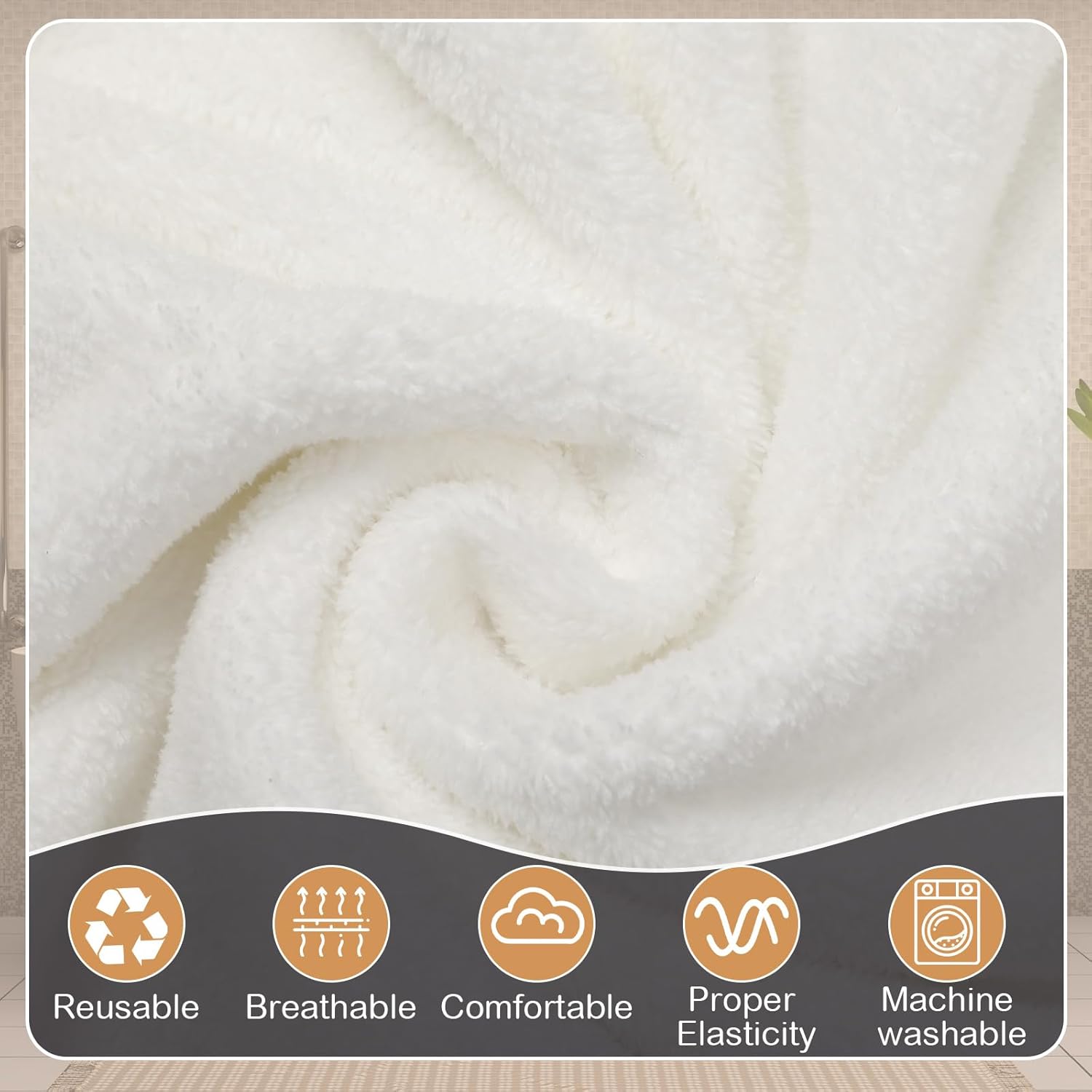Mixweer 4 piezas de toallas de baño para hombre, pantalones cortos, envoltura de ducha para hombres, 11.81 pulgadas, toalla con cierre para hombres,
