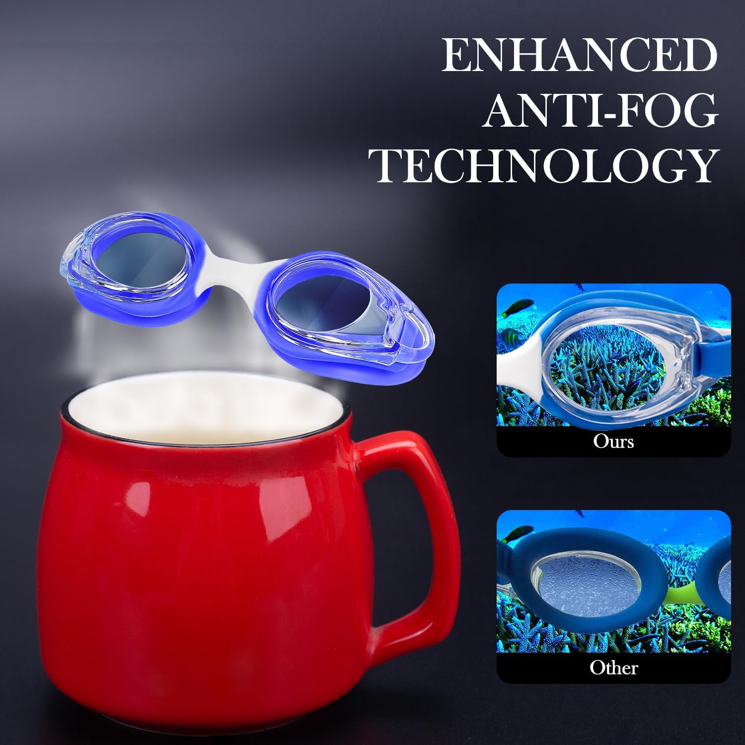 Kids Swimming Goggles High-definition Anti-fog,Anti-ultraviolet, Swim Glasses With Full Protection For Kids Age 3-15