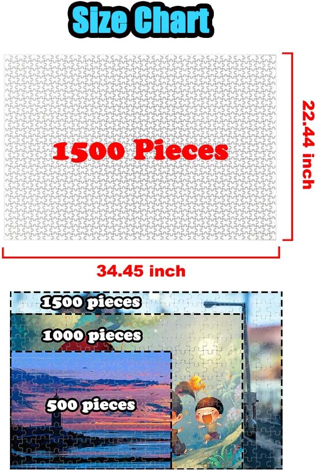 Juegos de rompecabezas personalizados, coleccionables, decoración única, juegos familiares, juguetes para adultos y adolescentes (1500 piezas,