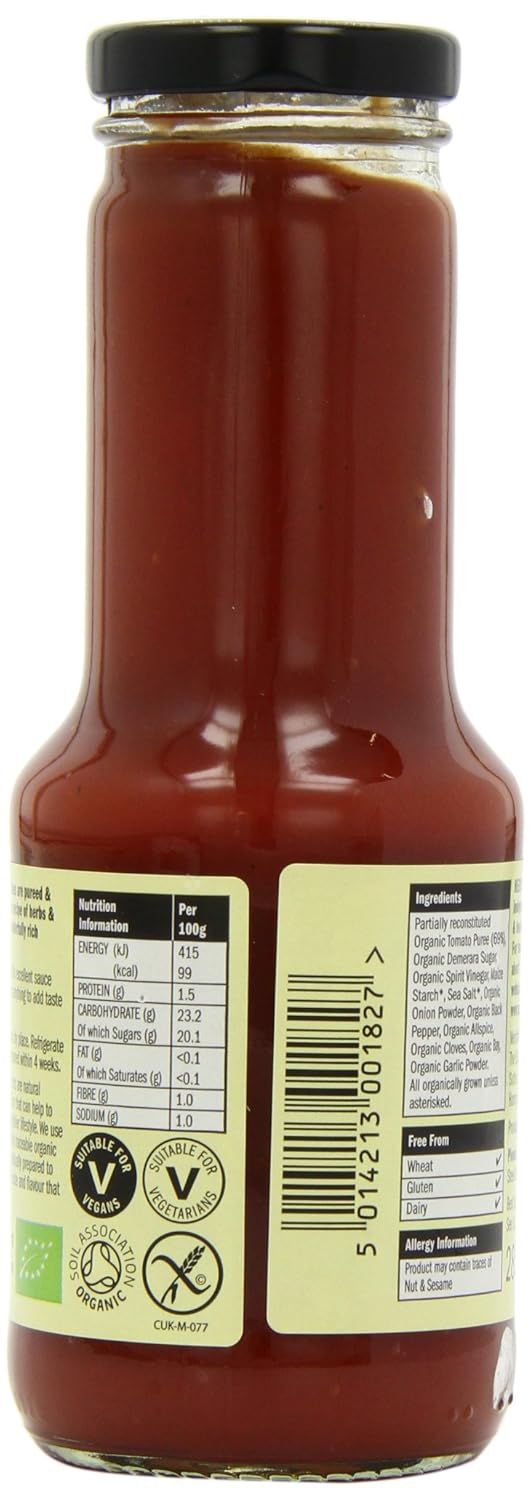 Meridian Organic Tomato Ketchup 10.05oz (Pack de 6)