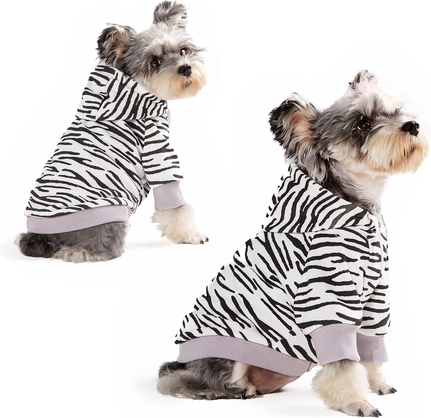 PETWIT – Ropa de algodón con capucha para perros pequeños, para perros pequeños, hembras y niños, sudaderas cálidas con capucha para cachorros,