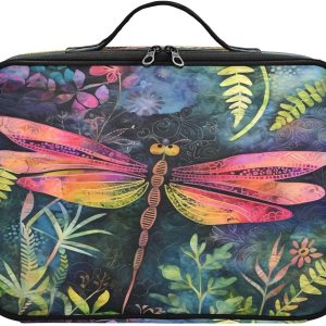 Dragonfly Pink Plant Vintage cosmetic bags for women travel toiletries travel make up bag makeup bag toiletry travel bolsos para cosmeticos for Dragonfly Pink Plant Vintage cosmetic bags for women travel toiletries travel make up bag makeup bag toiletry travel bolsos para cosmeticos for