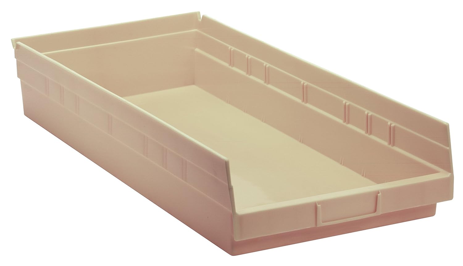 Quantum Storage QSB116IV – Paquete de 6 contenedores de almacenamiento de plástico colgantes de 4 pulgadas, 23-58 x 11-18 x 4 pulgadas, marfil